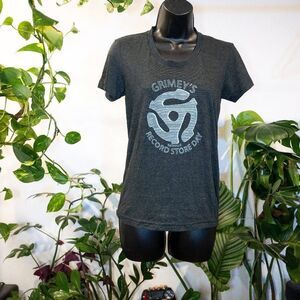 Grimey's Record Store Graphic Tee Women's Used Black/Light Grey M